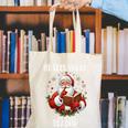 He Sees What You'Ve Been Reading Santa Book Lover For Women Canvas Tote Bag