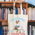 Silly Goose With Books Teacher Club School Educator Canvas Tote Bag Silly Goose With Books Teacher Club School Educator Canvas Tote Bag