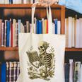 Skeleton Book Floral Skull Halloween Teacher Costume Canvas Tote Bag Skeleton Book Floral Skull Halloween Teacher Costume Canvas Tote Bag