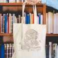 Skull Books Flowers Goth Reader Grunge Dark Alt Aesthetic Canvas Tote Bag