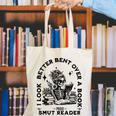 Smut Reader Skeleton Book Lover Dark Humor Art Premium Tri-Blend Canvas Tote Bag