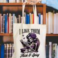 Smut Reader Spicy Book Romance I Like Them Thick & Spicy Canvas Tote Bag