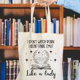 Smutty Book Lovers Romantasy Dark Fairy Tales Romance Reader I Dont Watch Porn Small Grey Canvas Tote Bag