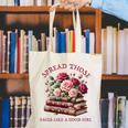 Spicy Books Spread Those Pages Like A Good Girl Dark Romance Canvas Tote Bag