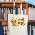 Spooky Halloween Book Lover Halloween Reading Goose Canvas Tote Bag