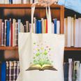 St Patricks Day Book Lover Librarian Core Shamrock Author Canvas Tote Bag