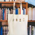 Stamp It's A Good Day To Read A Book Silly Goose Reading Canvas Tote Bag