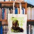 Star Wars The Book Of Boba Fett Neon Boba Fett Lives Poster Canvas Tote Bag