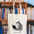 Tarot Card Shirt The Reader Tarot Skeleton Reading Book Canvas Tote Bag