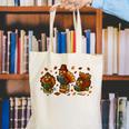 Teacher Fall Thanksgiving Turkey Reading Books Lovers Canvas Tote Bag