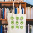 Teacher Reading Shamrock St Patrick’s Day Book Lover Kids Canvas Tote Bag