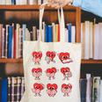 Teacher Valentines Day Reading Book Lover Bookworm Library Canvas Tote Bag