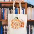 Thanksgiving Fall Books Pumpkins Vintage Library Teacher Kid Canvas Tote Bag