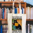 That's What I Do I Read Books I Drink Wine And I Know Things Canvas Tote Bag