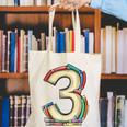 Toddler 3rd Birthday Books Themed 3 Year Old Boys Kids Girls Canvas Tote Bag