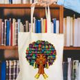 History Month Afro Women Book Lover Librarian Teacher Canvas Tote Bag