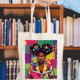 History Month Educated Black Women Girls Reading Book Canvas Tote Bag