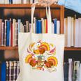 Turkey Reading Books Fall Thanksgiving Teacher Librarian Canvas Tote Bag