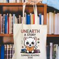 Unearth a Story Cute Kitten Summer Reading 2026 Cat Book Canvas Tote Bag Unearth a Story Cute Kitten Summer Reading 2026 Cat Book Canvas Tote Bag