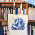Unicorn Reading For Book Lovers Readers Canvas Tote Bag