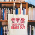 Valentine Day Book Read Your Heart Out Lovers Teacher Kids Canvas Tote Bag Valentine Day Book Read Your Heart Out Lovers Teacher Kids Canvas Tote Bag