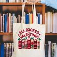 Valentines All Booked For Valentine Book Lover Teacher Canvas Tote Bag