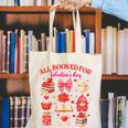 Valentines Reading Book Lover All Booked For Valentine's Day Canvas Tote Bag