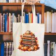 Vintage Autumn Books Pumpkin Coffee Book Lover Reading Canvas Tote Bag Vintage Autumn Books Pumpkin Coffee Book Lover Reading Canvas Tote Bag