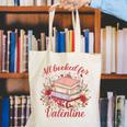 Vintage All Booked For Valentines Book Lovers Teacher Kids Canvas Tote Bag