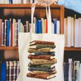 Vintage Books History Retro Book Lover Teacher Canvas Tote Bag