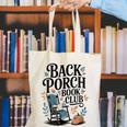 Vintage Reader Author Country Aesthetic Back Porch Book Club Canvas Tote Bag