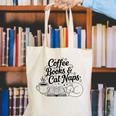 Vintage Retro Coffee Books & Cat Naps Canvas Tote Bag Vintage Retro Coffee Books & Cat Naps Canvas Tote Bag