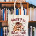 Vintage Retro North Pole Book Club Hot Cocoa Canvas Tote Bag Vintage Retro North Pole Book Club Hot Cocoa Canvas Tote Bag