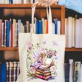 Watercolor Butterfly Fairy Read Book Library Fantasy Novel Canvas Tote Bag Watercolor Butterfly Fairy Read Book Library Fantasy Novel Canvas Tote Bag