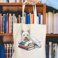 West Highland Terrier Books Dog Breed Westie Canvas Tote Bag West Highland Terrier Books Dog Breed Westie Canvas Tote Bag