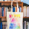 My Wife Is My Favorite Author Book Writer Writing Husband Canvas Tote Bag
