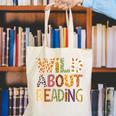 Wild About Reading Book Animal Children's Book Lover Teacher Canvas Tote Bag Wild About Reading Book Animal Children's Book Lover Teacher Canvas Tote Bag