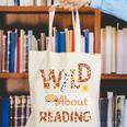 Wild About Reading Teacher Reading Books Back To School Canvas Tote Bag