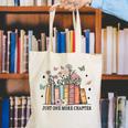 Wildflower Floral Book Just One More Chapter Canvas Tote Bag Wildflower Floral Book Just One More Chapter Canvas Tote Bag
