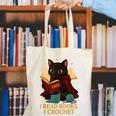 Wizard Cat Reading a Book While Crocheting Canvas Tote Bag Wizard Cat Reading a Book While Crocheting Canvas Tote Bag