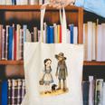 Wizard Of Oz Book Quote Scarecrow Dorothy Retro Drawing Canvas Tote Bag