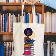 Woman And Books Stack Afro Girl Reading Lover Canvas Tote Bag Woman And Books Stack Afro Girl Reading Lover Canvas Tote Bag