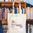 A Woman Cannot Survive On Books Alone She Also Needs Yarn Premium Canvas Tote Bag A Woman Cannot Survive On Books Alone She Also Needs Yarn Premium Canvas Tote Bag