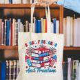 Women's Books Fireworks And Freedom Independence Day Book Lover Canvas Tote Bag