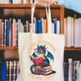In A World Of Bookworms Be A Book Dragon Canvas Tote Bag