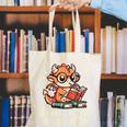 In World Of Bookworms Be Book Dragon Cute Women Kids Men Canvas Tote Bag
