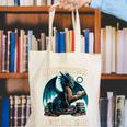 In a World Of Bookworms Be a Book Dragon Reading Canvas Tote Bag In a World Of Bookworms Be a Book Dragon Reading Canvas Tote Bag