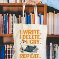 I Write Book Writer Author Book Writing Novelist Canvas Tote Bag