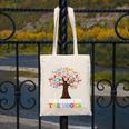 100 Days In The Books Reading Teacher 100th Day Of School Premium Tri-Blend Canvas Tote Bag