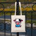 Adorable Book Lover Cow With Reading Glasses Cute Canvas Tote Bag Adorable Book Lover Cow With Reading Glasses Cute Canvas Tote Bag